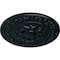 Ekena Millwork Sydney Ceiling Medallion (Fits Canopies up to 5 3/4"), Hand-Painted Night Shade, 27 3/4"OD x 2"P CM27SYNSF - alternate 3